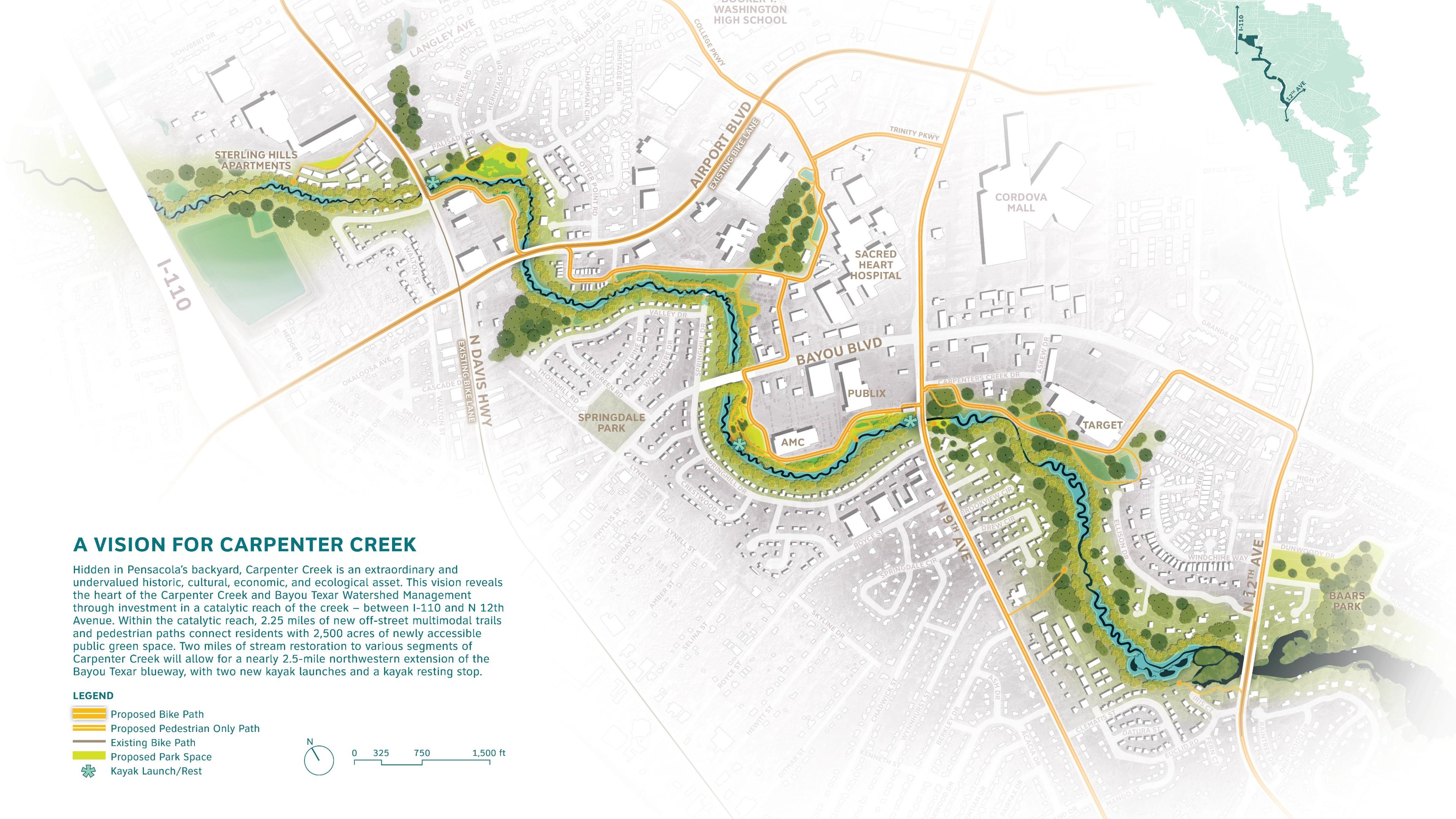 Carpenter Creek Restoration Concept Map